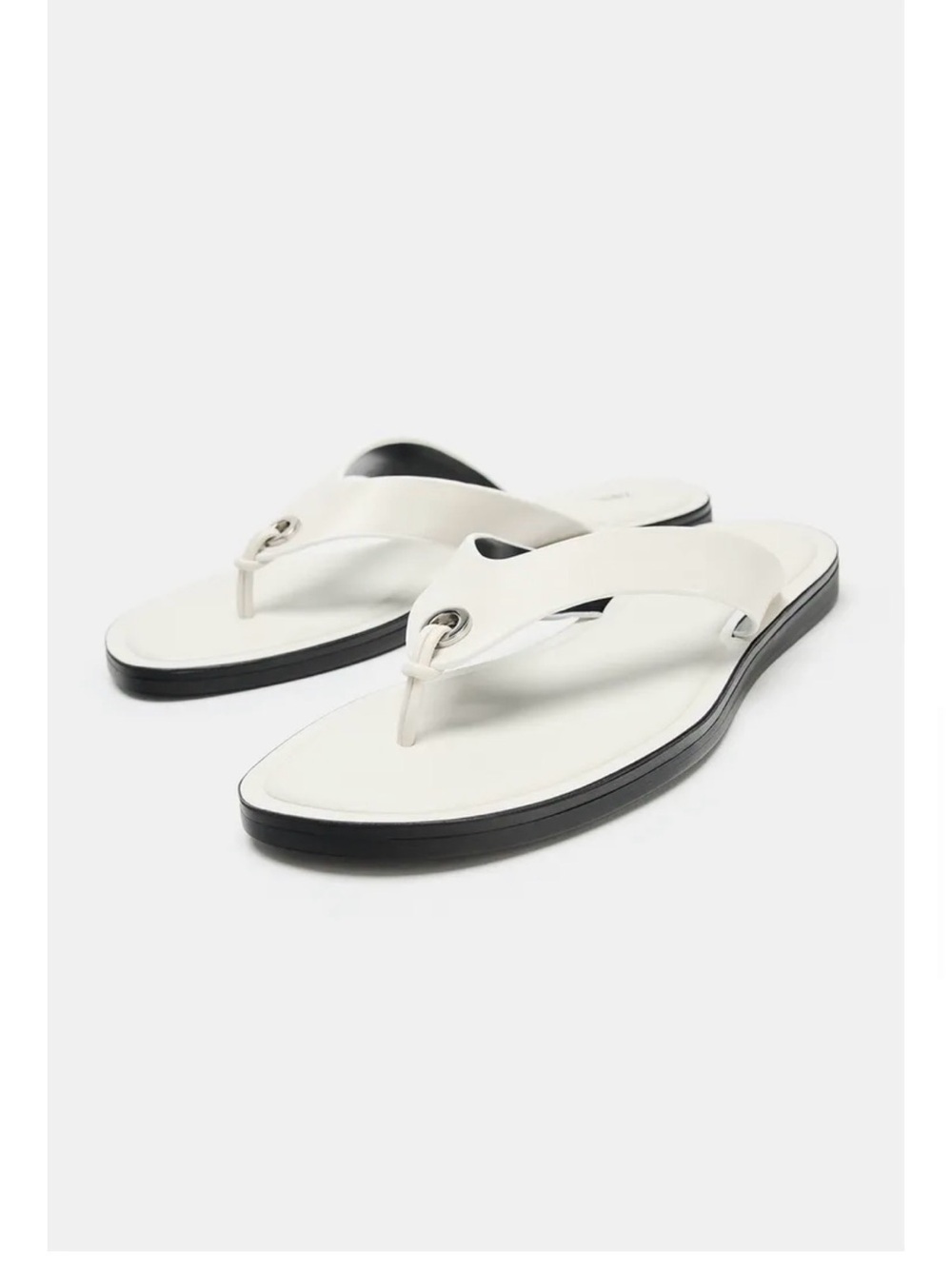 Flat Leather Sandal - Picture 2 of 3